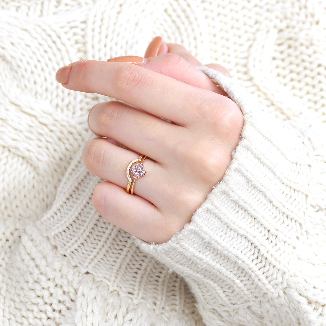 【在庫限り・即日発送】ダイヤモンド（Iクラス）×10Kリング・ベルソー