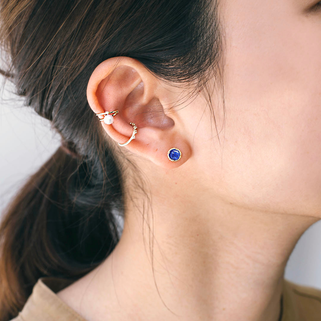 【在庫限り・即日発送】カイヤナイト K10ピアス・エキューム