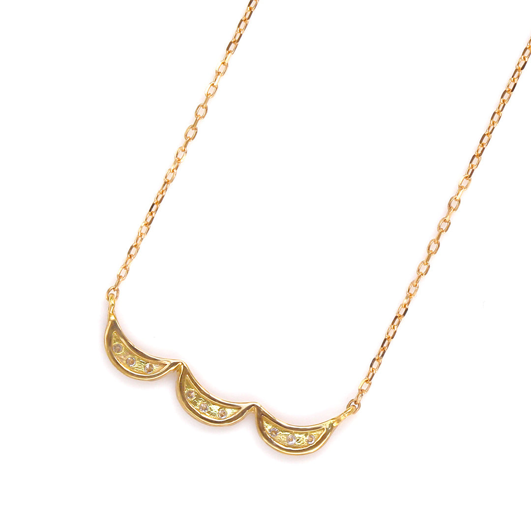 【在庫限り・即日発送】ダイヤモンド K18/PTネックレス・シフォン