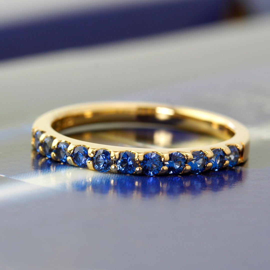 ブルーサファイア K18/PTリング・エマ