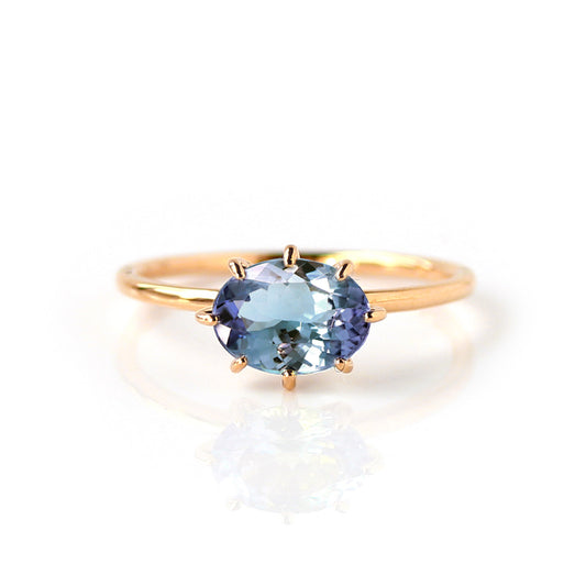 タンザナイト K10/K18/PTリング・セパージュ