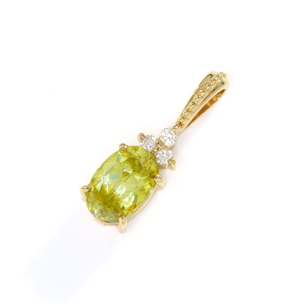 正規品 K18ペンダントトップ☆スフェーン2.95ct アクセサリー