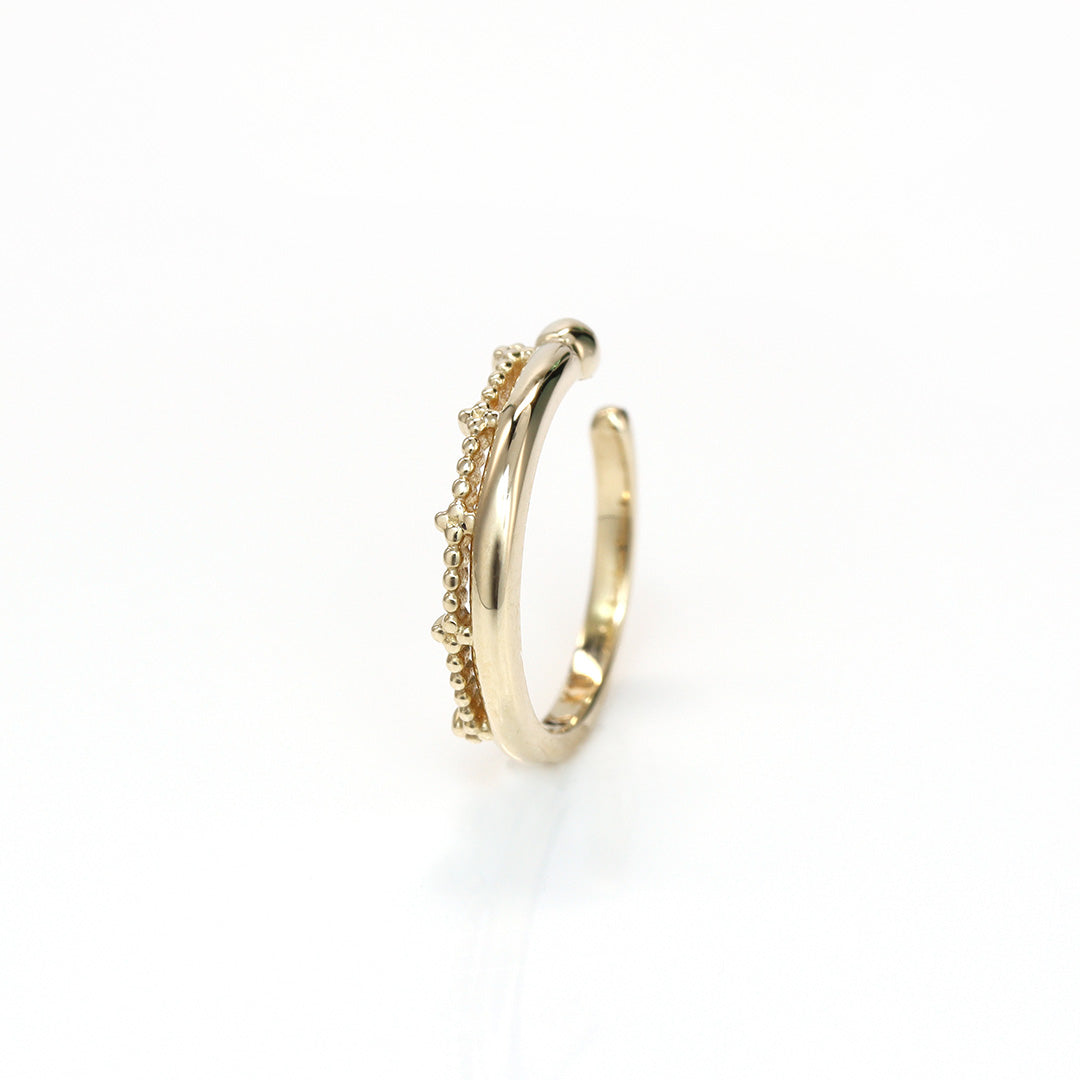 【在庫限り・即日発送】K10イヤーカフ(片耳)・デルニー