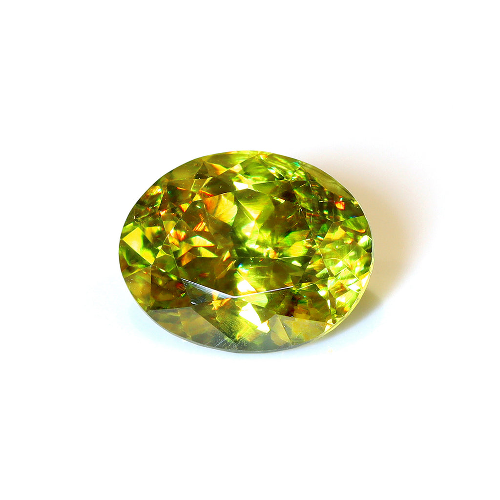 マダガスカル産　スフェーン（Sphene ）ハートシェイプカット　1.29ct