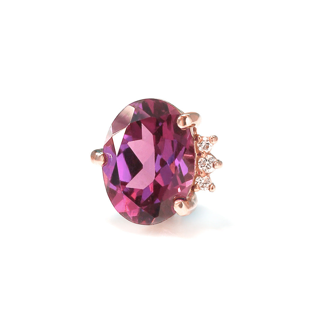 PARCELLE JEWELRY K10 ガーネット ダイヤ ピアス 一点物 ガーネット ピアス 誕生石 1月 一月 誕生日 ロードライト K10 ロード
