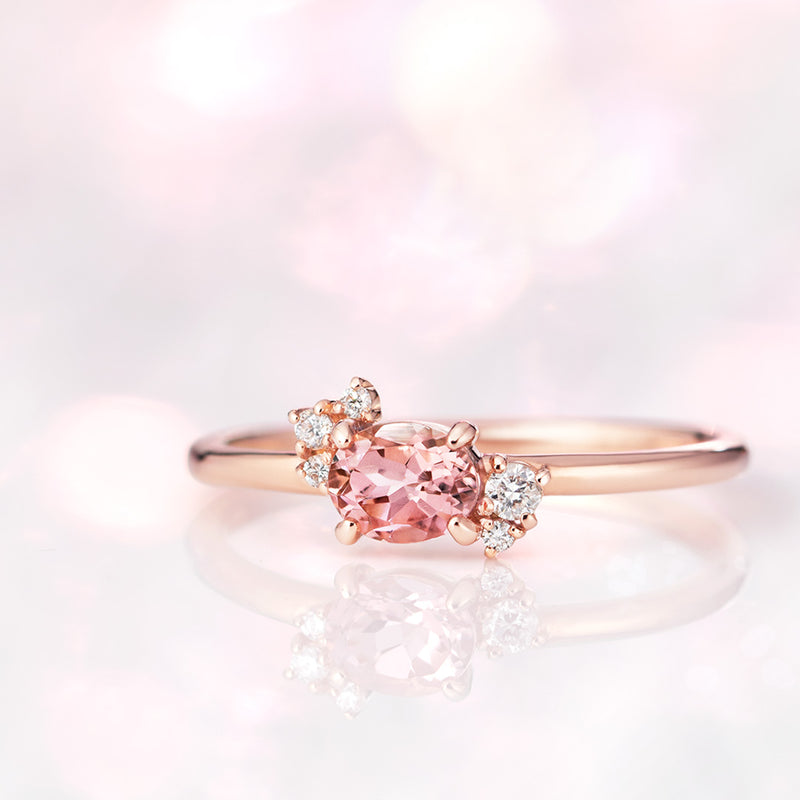専用】リング 桜 ピンクサファイア ダイヤモンド K18宝飾店で購入しま 