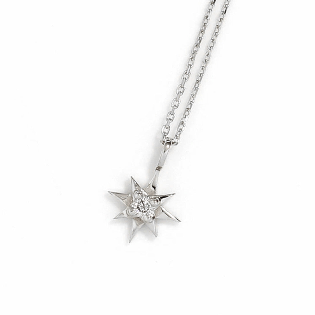 ネックレス ダイヤモンド K10 スター ジュエリー 星 シンプル おしゃれ