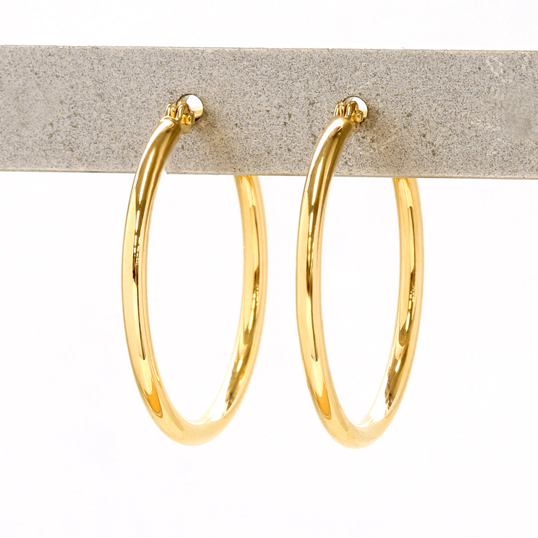 【在庫限り・即日発送】K18/PTピアス・アリア(20mm)