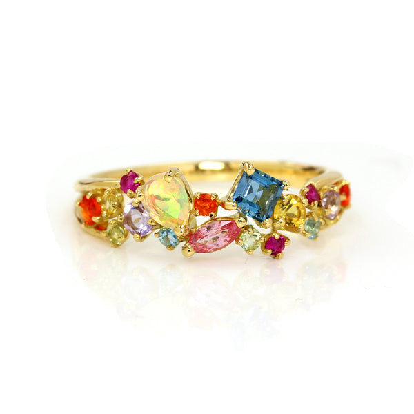マルチカラー 宝石 | 指輪 (リング) ネックレス ピアス コレクション