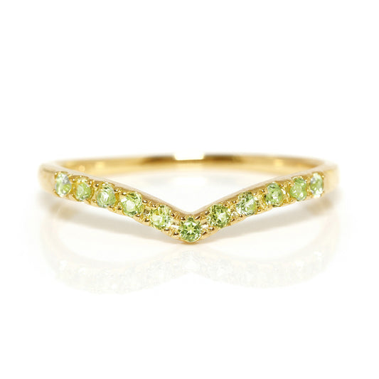 ペリドット K18/K10/PTリング・メルヴェ