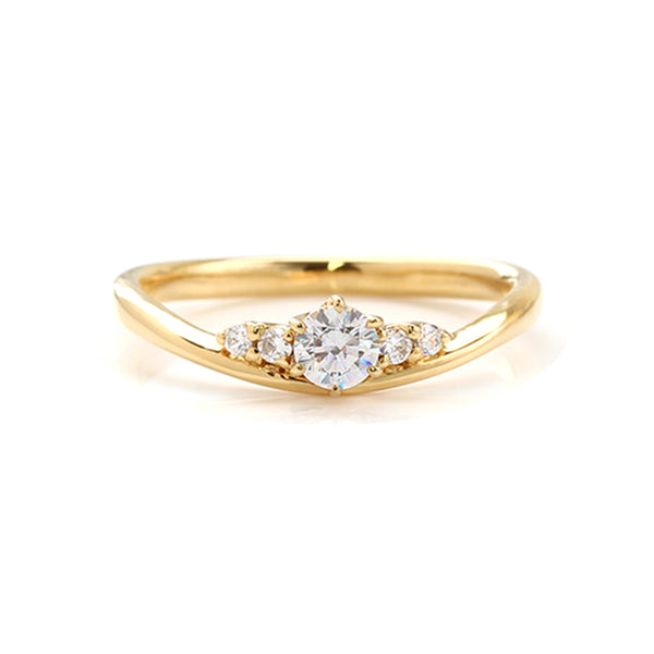 ビズー公式】婚約指輪 エンゲージ ダイヤモンド プラチナ900 K18 
