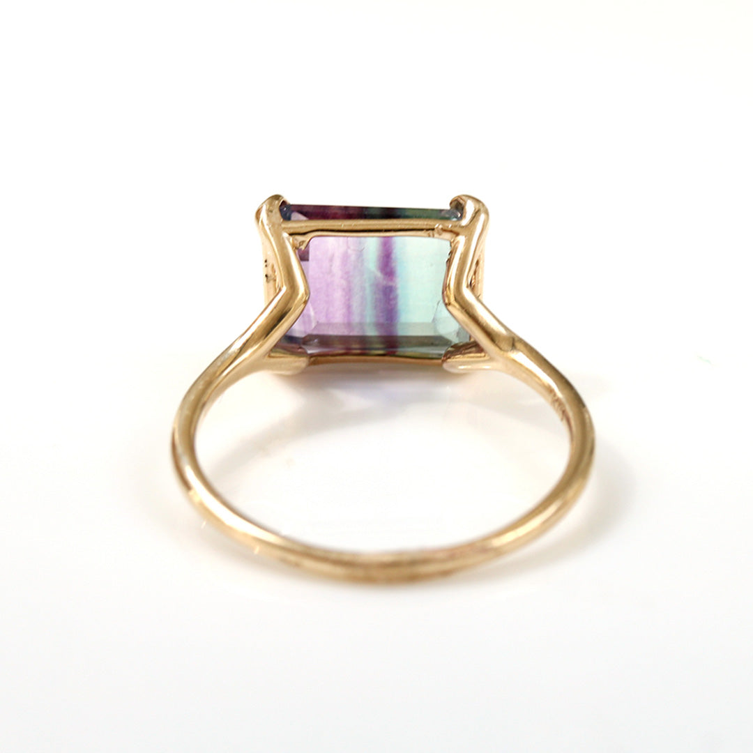 在庫限り・即日発送】レインボーフローライト K10リング・ファシネ
