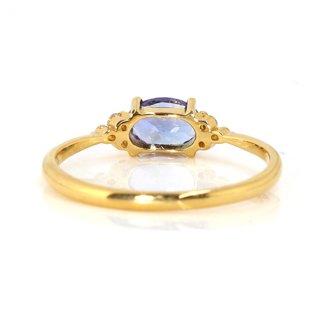 BIZOUX ビズー フラヴィ リング 指輪 K18WG/タンザナイト/ダイヤモンド0.06ct 約17号