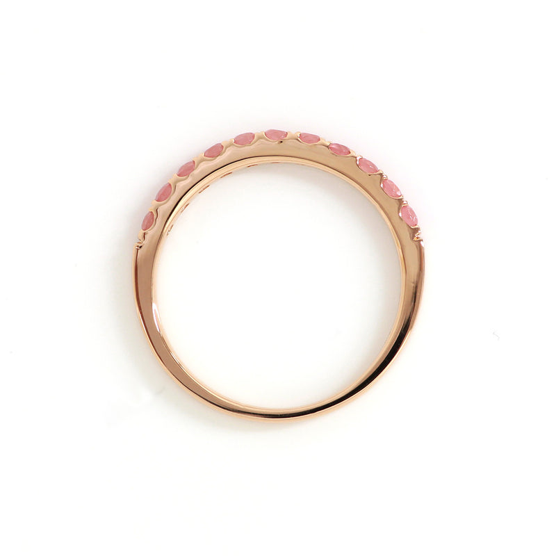 BizouxロードクロサイトK18 ピンクゴールド指輪