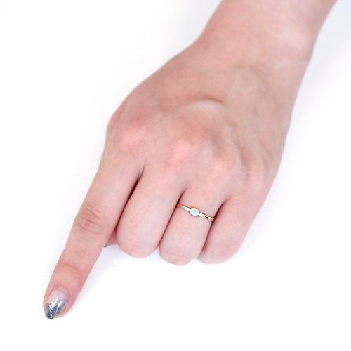 【在庫限り・即日発送】オパール K10リング・シュピネ