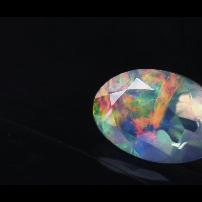オパール(エチオピア産)×ダイヤモンドK18/PTリング・フラヴィ