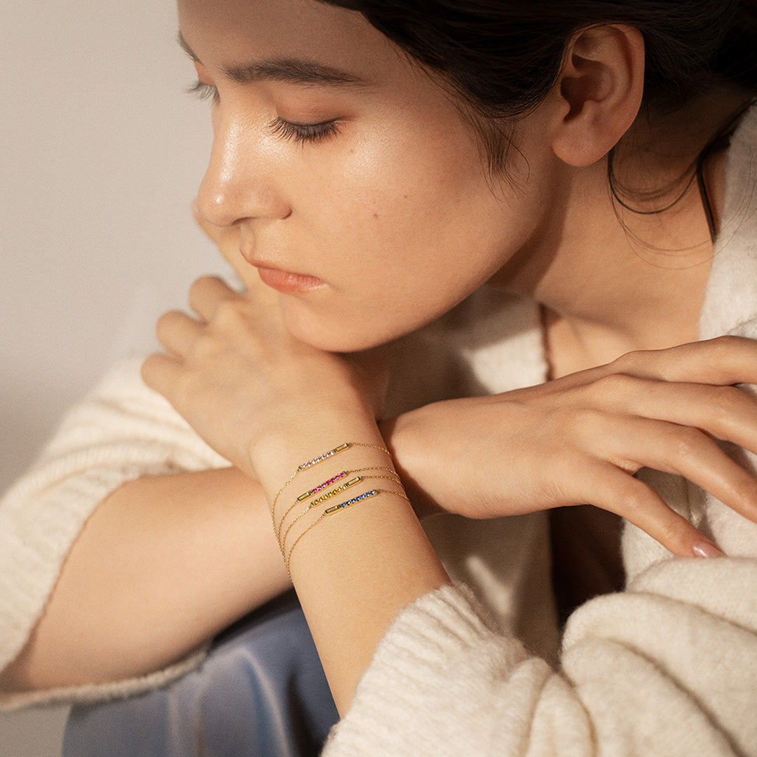 K10 カラーストーン ブレスレット Jewel closet by L&Co. ブレスレット K10 カラーストーン