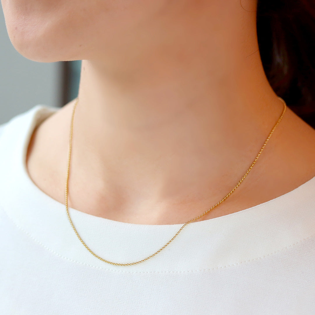 【在庫限り・即日発送】K18ネックレス・ラフィニー